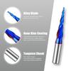 1/4 Shank 8 Shank Integral Alloy Double Edge Tilt Coated Ball Cutter Taper Ball End Mill Metal Embossed Extended Tungsten