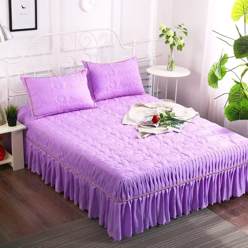 Утолщенные хлопковые покрывала, простыни, стираемые водой, однотонные покрывала, односпальная двуспальная кровать, комплект постельного белья размера «queen-size» 1,8 м