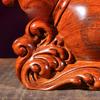 Classical and Creative Solid Wood Carving Gourd Decorations, Home Living Room, Mahogany Ruyi Handicrafts Home Decoration Statue