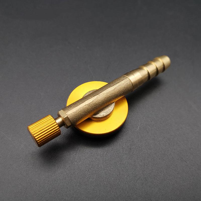 Gas Stove Switching Stainless Steel Camping  Inflatable Valve Adapter 8Cm