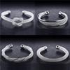 Simple 925 Sterling Silver Handmade Weave Charm Bracelet &Bangle For Women Fashion Wedding Elegant Jewelry Sl147