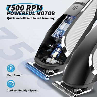 Набор машинок для стрижки волос для мужчин Профессиональная электрическая бритва Машинка для стрижки волос с цифровым дисплеем Набор триммеров для волос