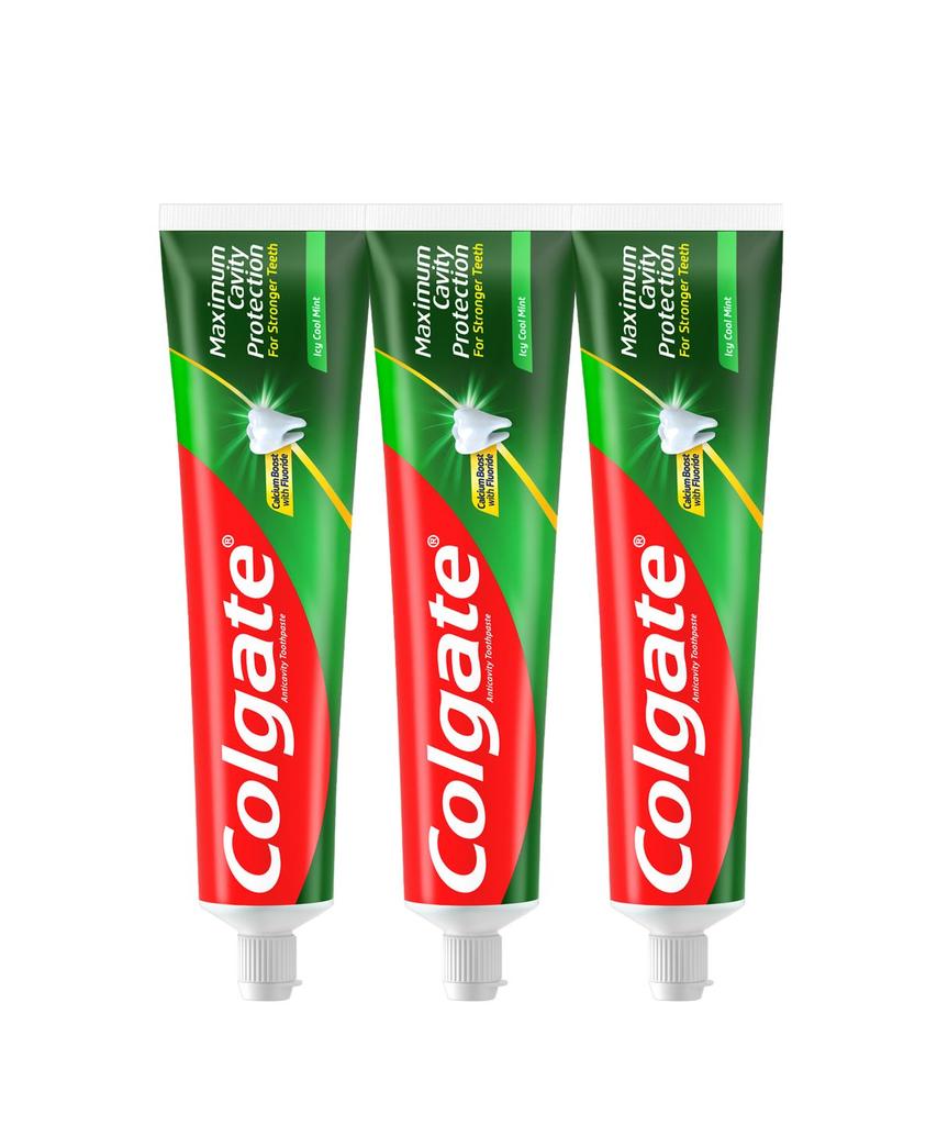Cavity Protection High Fluoride Toothpaste Cool Mint 100g 3 Packs