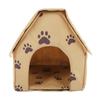 Pet House Foldable Bed Small Footprint Pet Bed Tent Puppy Cat Removable Washable HouseBrown