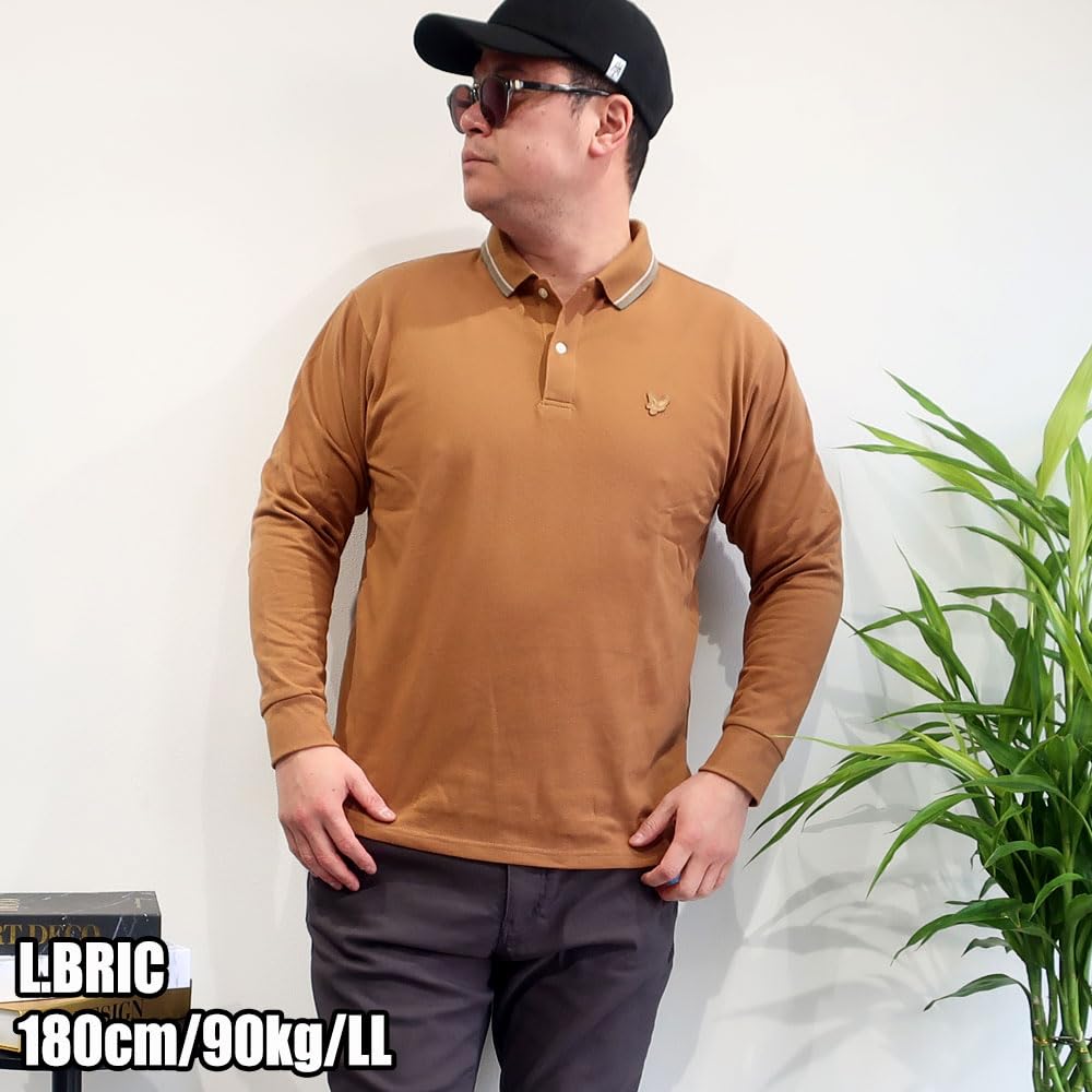 [Lyle & Scott] Мужская брендовая футболка-поло Lyle & Scott, ткань пике, свободный стандартный крой, для джентльменов, мужская, M, L, LL, 10001853 (Япония, Алфавит, LL, L.BRI