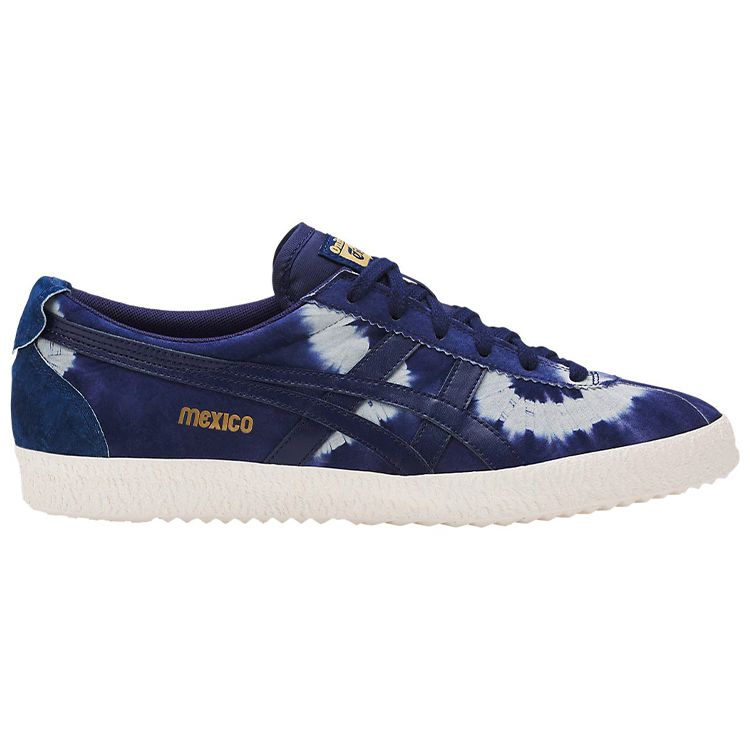 ONITSUKA TIGER Delegation Synthetic Leather Printed Wraparound Non-Slip Low-Top Sneakers Unisex Sneakers Blue D7N0L-4949