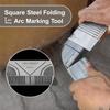 Precision Flex Angle Arc Marking Tool 20-80MM Square Pipe Bend Angle Measuring Ruler Marking Tool Welding Pipe Marking Cutting