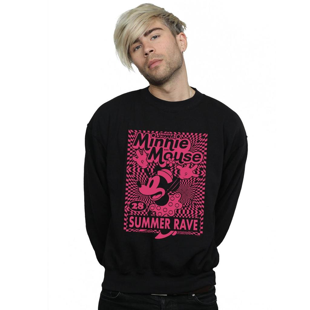 Disney Mens Minnie Mouse Summer Party Sweatshirt