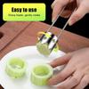 1pc Stainless Steel Fruit Corer, Red Bell Pepper Seed Remover, Vegetable & Fruit Core Cutter, Kitchen Gadget Tool for Easy Peeling & Slicing