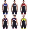 Mens Jumpsuit One Piece Athletic Unitard Swimsuit Swimwear Front Zipper Shorty Wetsuit