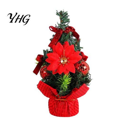 Small Holiday Ornaments for Office Mini Christmas Tree Desk, Artificial Pine Tabletop Decor, Showcase Ornament Reusable Festive Centerpiece