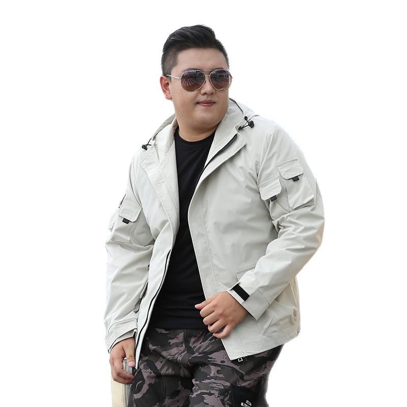 Мужская повседневная куртка большого размера - Весна/Осень, Модная, 12XL, Свободный крой, Верхняя одежда