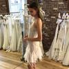 Women Evening Dress Sequin Fluffy Fur Decor Sleeveless Off Shoulder Skinny Sheath Backless