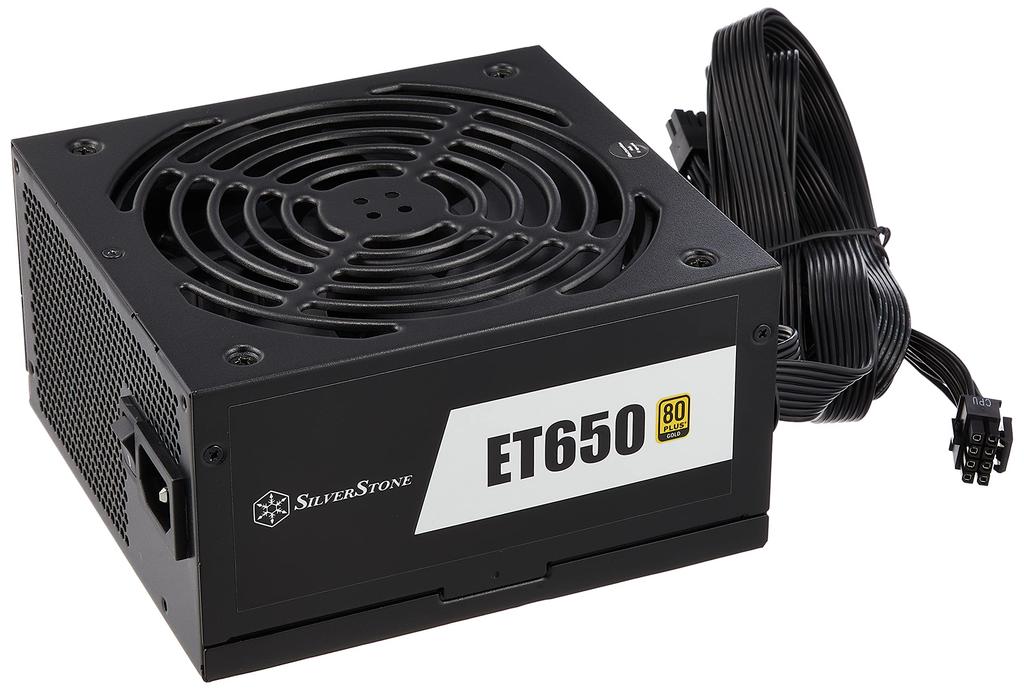 SilverStone Essential Series Semi-Modular 80Plus Gold Certified ATX Power Supply, 650W, SST-ET650-HG-Rev