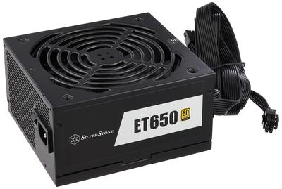 Полумодульный ATX блок питания SilverStone серии Essential, сертификация 80Plus Gold, 650 Вт, SST-ET650-HG-Rev