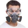 Защитный химический респиратор, двойные угольные фильтры для распыления пестицидов, окрасочная промышленность, защитная противогаз с противотуманными очками