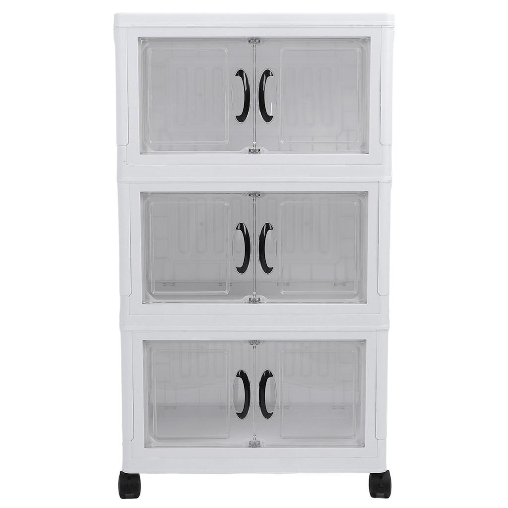 Складной пластиковый складной шкаф для хранения вещей, органайзер для шкафа с колесами для домашнего общежития