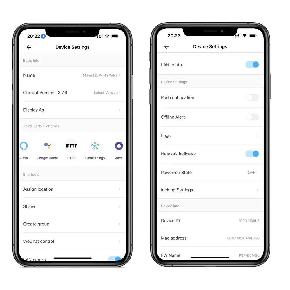 eWelink APP WiFi Smart Valve DN15 /DN20 /DN25 Smart Water / Gas Shutoff Automated Ball Valve Wireless Control Alexa Compatible
