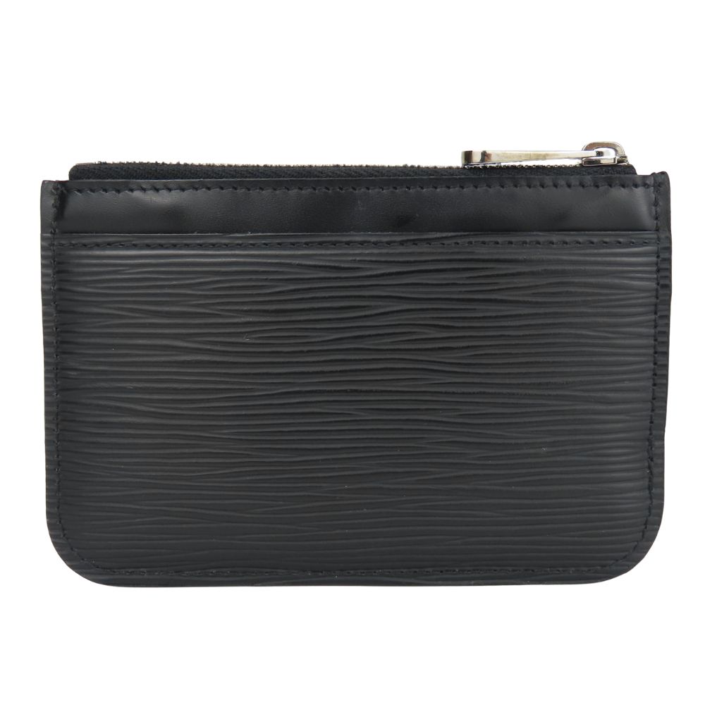 Used LOUIS VUITTON Coin case Pochette Cre M66602 Epi Leather Noir black Multi pouch