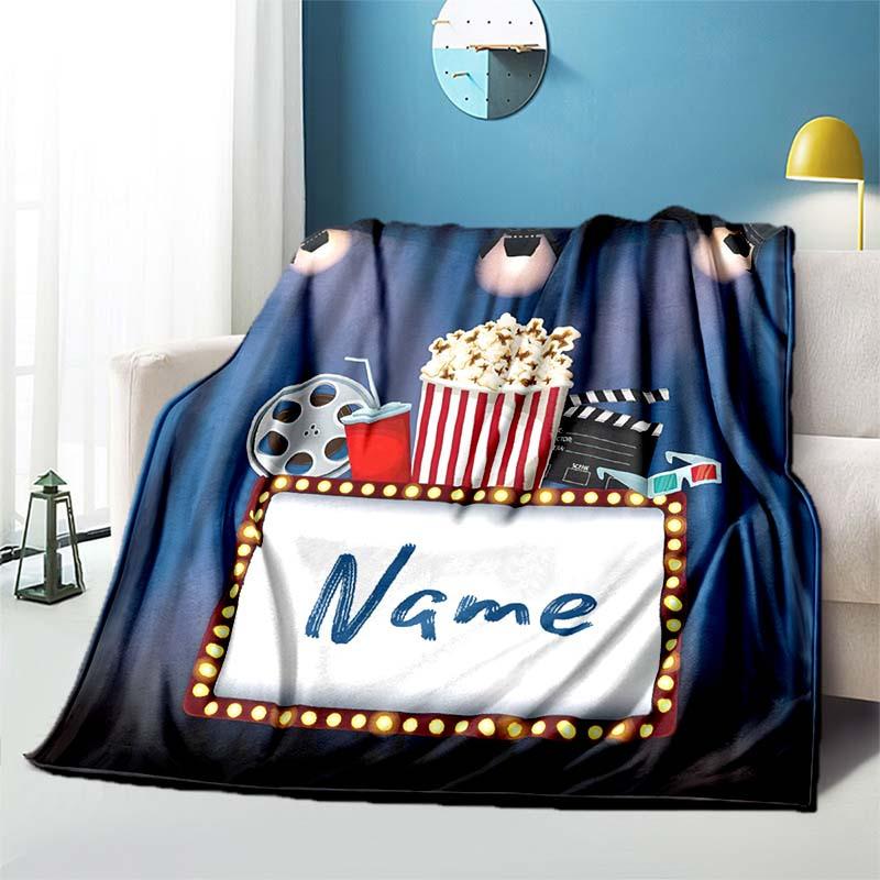 Movie Customize Your Name Blanket Used For Chair Office Sofa Bed Camping Soft And Warm Giving Friends And Relatives Birthday Graduation Gift