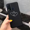 Модный милый чехол из силикона с рисунком цветов и молока для Vivo Y30 1938 Y50 1935 Черный мягкий ТПУ чехол для телефона для Vivo Y 30 50 Y30 2020 Задняя крышка