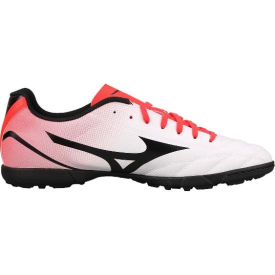 Mizuno Потреро Вайд Джуниор. Круглый носок На шнуровке TF Нескользящие Износостойкие Дышащие Низкие Детские Футбольные Бутсы Детские Кроссовки Белые Красные P1GE189262