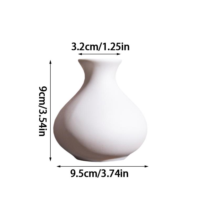 1 шт. современная белая ароматерапия керамическая маленькая ваза ваза для цветочной композиции ваза для цветов