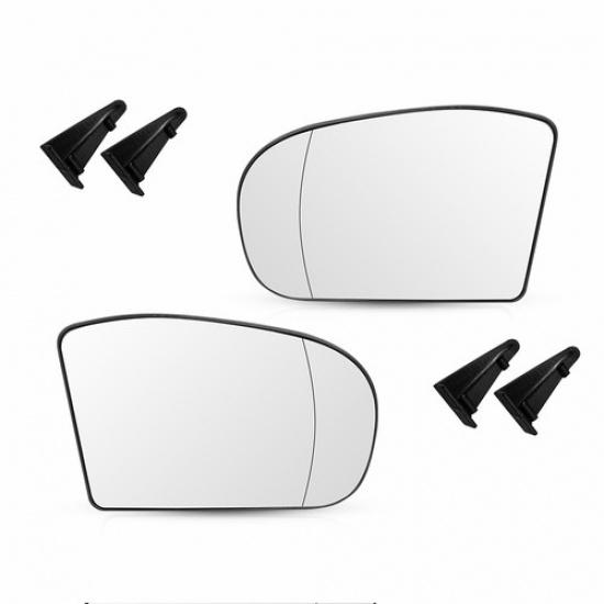 Right Left Mirror Side Glass Replace For Mercedes-Benz C-Class W203 Sedan 01-07