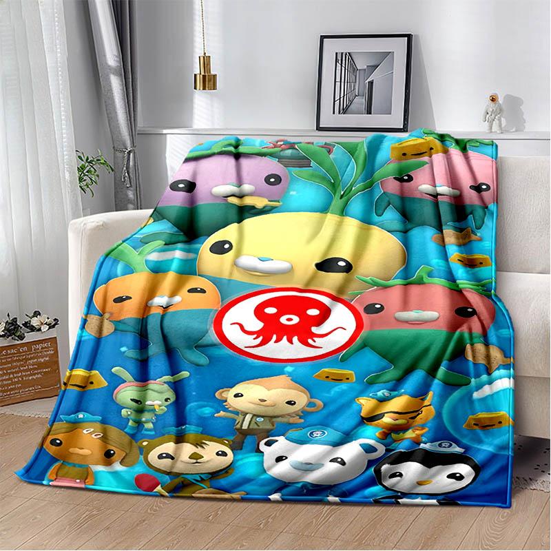 3D The-Octonauts printed blankets picnic blanket Warm Flannel blankets Soft and comfortable blanket bed linings Birthday Gift
