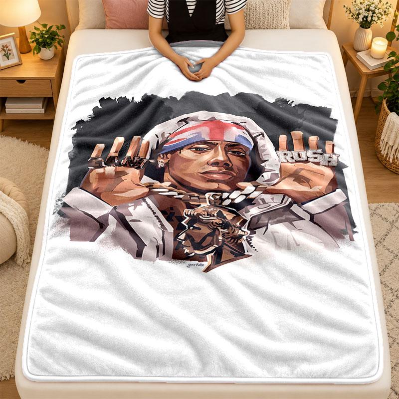 Flannel BlanketCentral Cee Warm Soft Throw Blanket for Indoor Sofa Bed Living Room Use