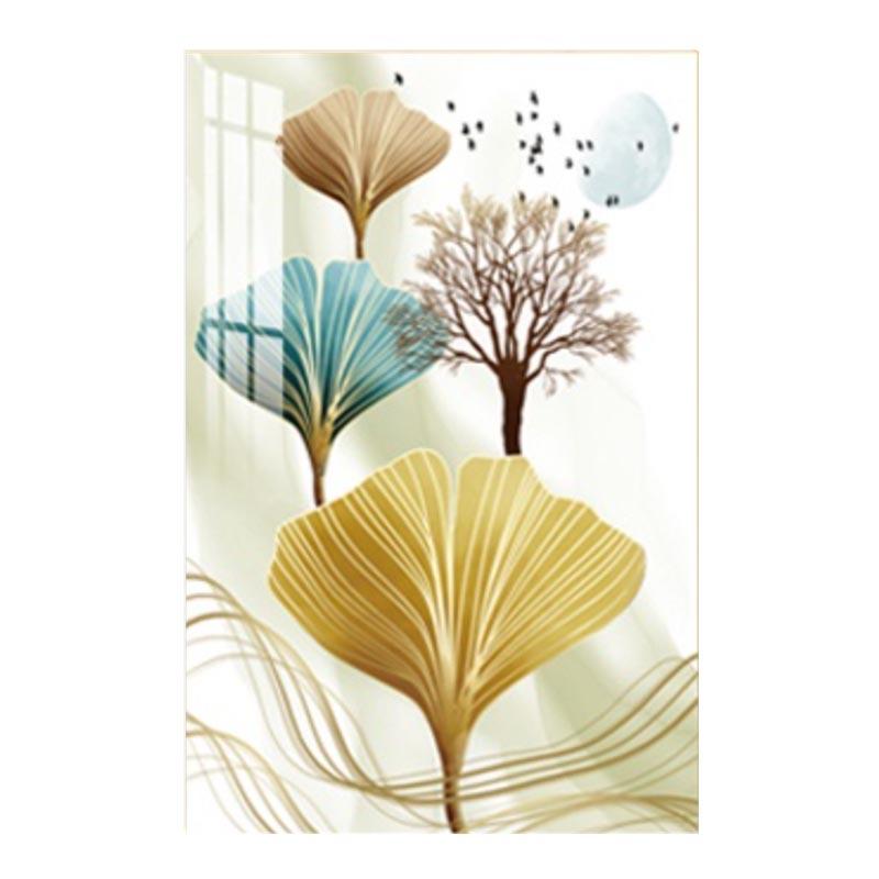 Абстрактное растение, цвет листьев, настенная живопись на холсте, плакаты с куадросом, плакат на скандинавскую тему, настенные панно для гостиной без рамы