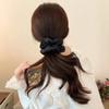 Solid Color Wrinkled Bubble Texture Hair Accessories - Korean Style Rubber Band