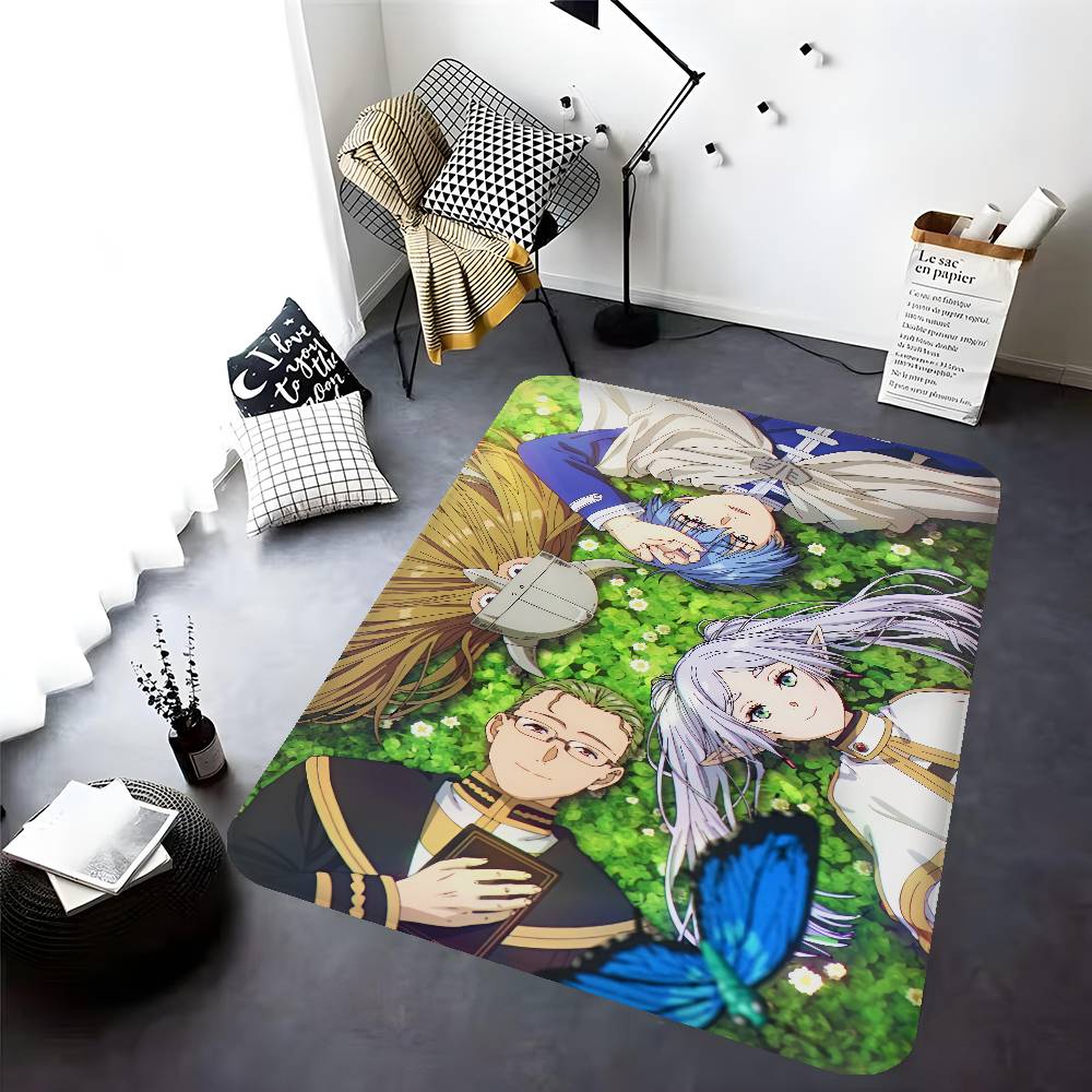 Аниме Фрирен Коврик для входной двери Скандинавский стиль Спальня Гостиная Придверный коврик Дом Балкон Противоскользящий Современный домашний декор