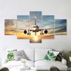 5 Pieces/Sets Airplane Canvas Painting Modern Backlight for Lawn Posters and Prints Wall Art for Living Room Home Decoration