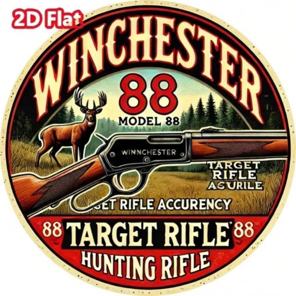 Винтажная металлическая жестяная вывеска Winchester 88 для декора домашнего бара, настенное искусство охотничьего домика
