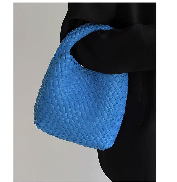 2022 Women's Woven Basket Tote Handbag - Fashionable Shoulder Bag