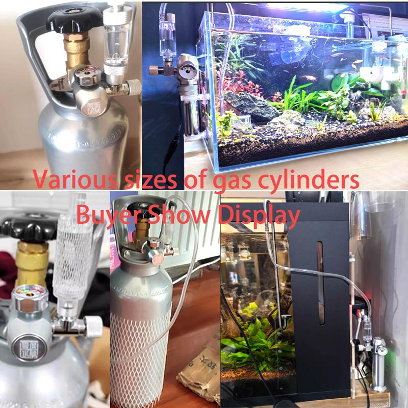 Аквариумный DIY CO2 регулятор W21.8/CGA320/G3-4/G5-8/TR21/3-8unf газовая баллонная гайка стыковочного типа клапан понижения давления CO2 для аквариума