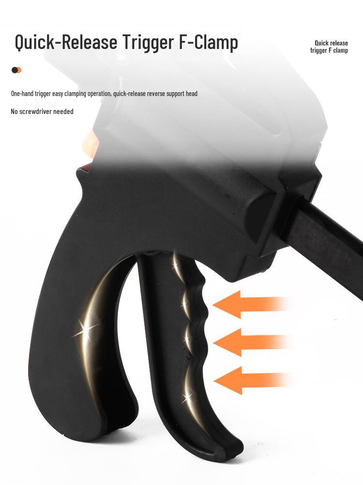 Прочный промышленный струбцинный зажим с храповым механизмом для деревообработки - быстросъемное крепежное приспособление