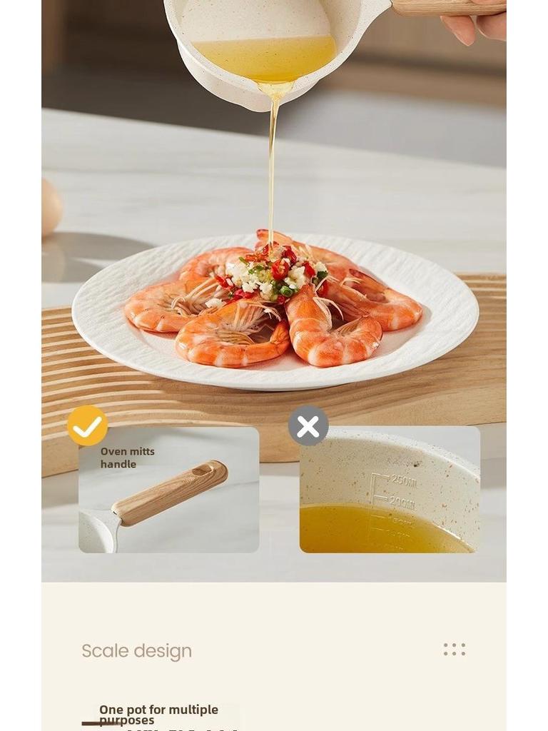 Антипригарная мини-масленка из медицинского камня для омлетов и многого другого