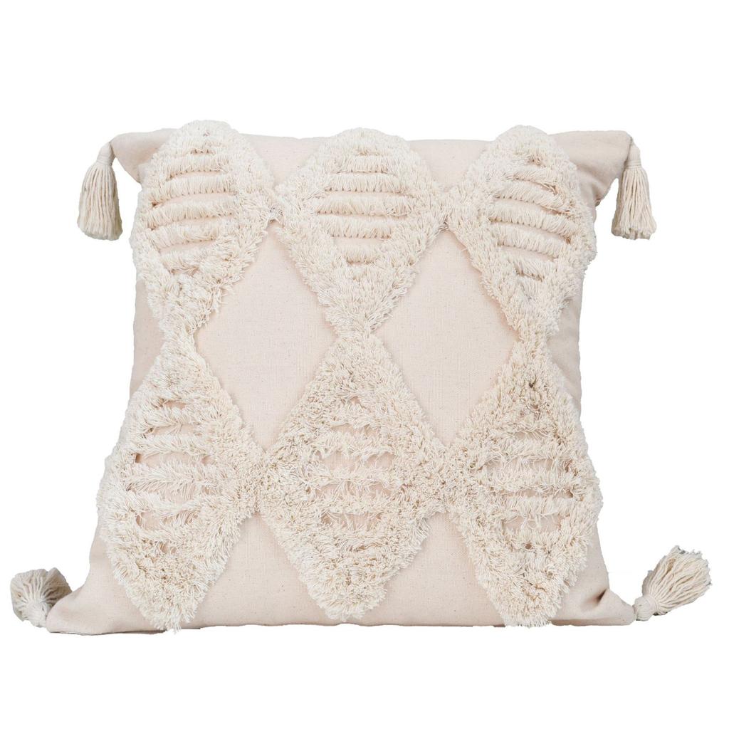 Тафтинговая диванная наволочка в стиле ретро, ​​простая художественная круглая бархатная подушка, мягкая офисная подушка для дивана, наволочка