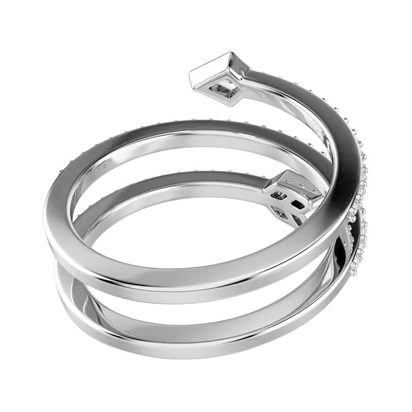 Swarovski Mixed Cut Cupids Arrow Cubic Zirconia Crystal Ring Unisex ring White 574152