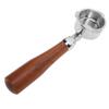 51mm Bottomless Portafilter Stainless Steel 3 Ears Bottomless Filter Holder Portafilter with Wooden
