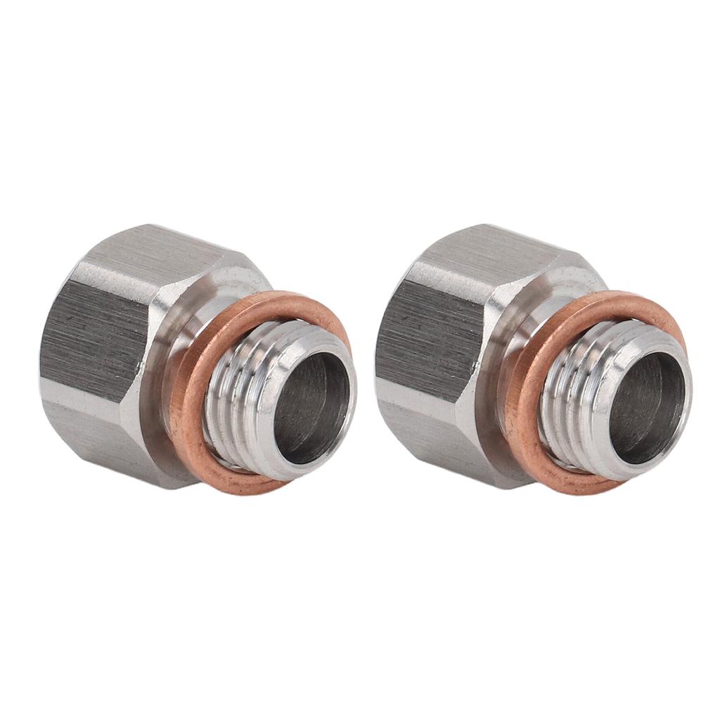 Metric Fitting Adapter 1 8in NPT Female to M12x1.25 Male Aluminium Alloy Fitting for Automobiles
