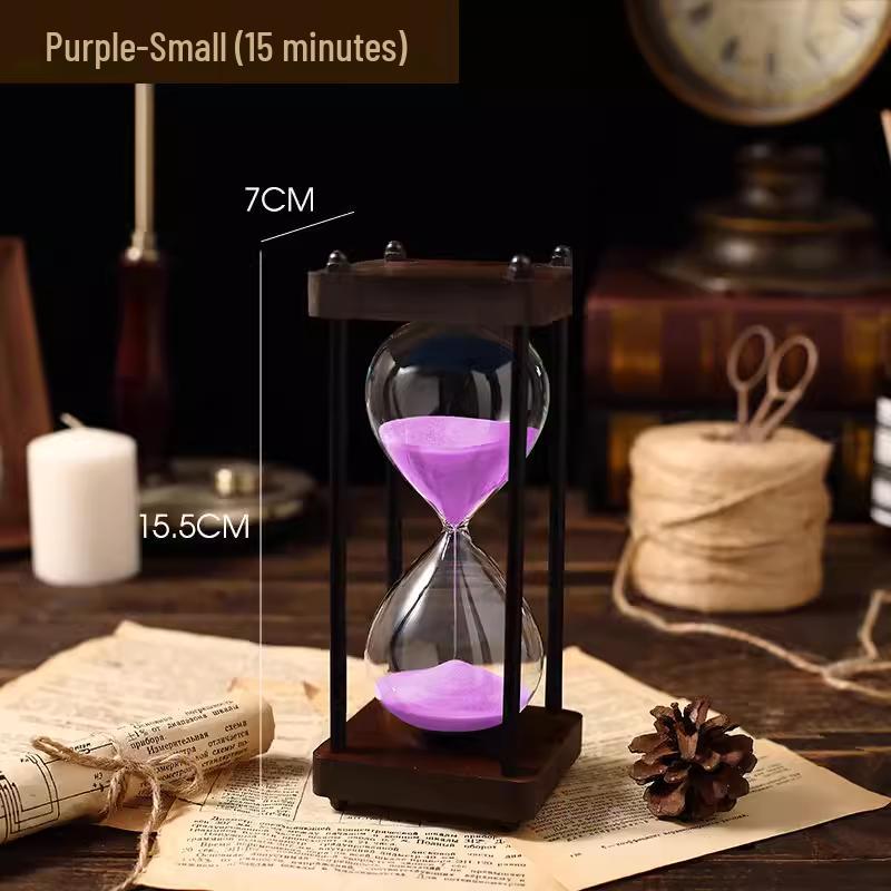 Ретро Креативное Песочные Часы Орнамент для Детей – 30/60 Минут, Защита от Падения Дизайн с Быстротекучим Песком