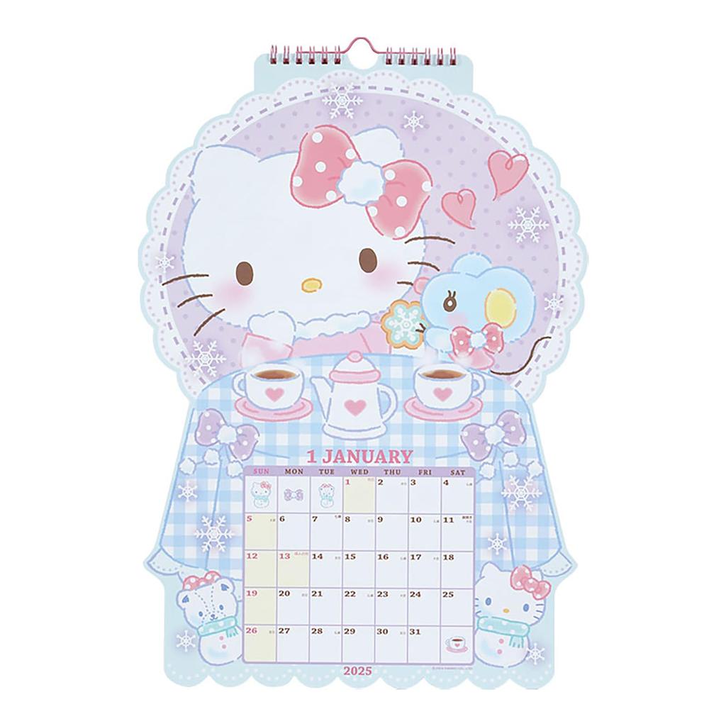 Sanrio Штампованный календарь 2025 Hello Kitty настенный 454419