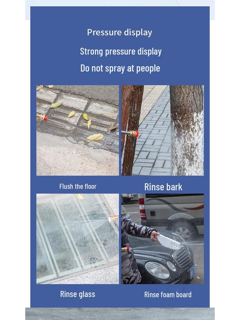 Портативный беспроводной пистолет для мойки автомобиля высокого давления с аккумулятором