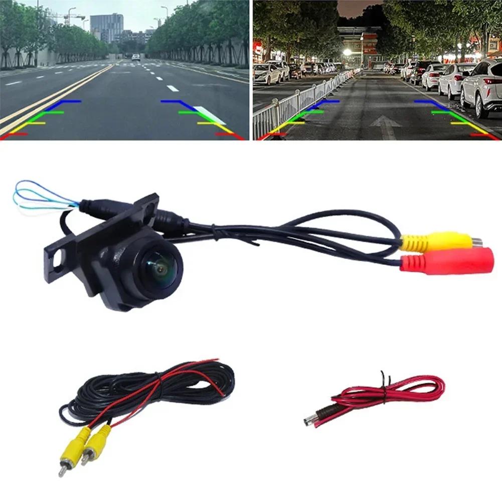 Автомобильная камера заднего вида 12 В AHD CVBS 170° передний бампер камера заднего вида камеры помощи при парковке ABS для ночного видения 0-3 м