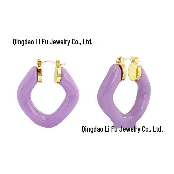 Лиза Стиль 2021 Модные Геометрические Круглые Серьги: Дизайн в стиле легкой роскоши