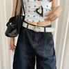 Vintage Leather Waist Belt Y2k Dress Jeans Belt Retro Women's Rivet Belt  Waist Accessories