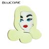 Yellow Hair Lady Brooches Women's Stylish Acrylic Material Badge New Trends Birthday Gifts Pins Accessory Jewelry